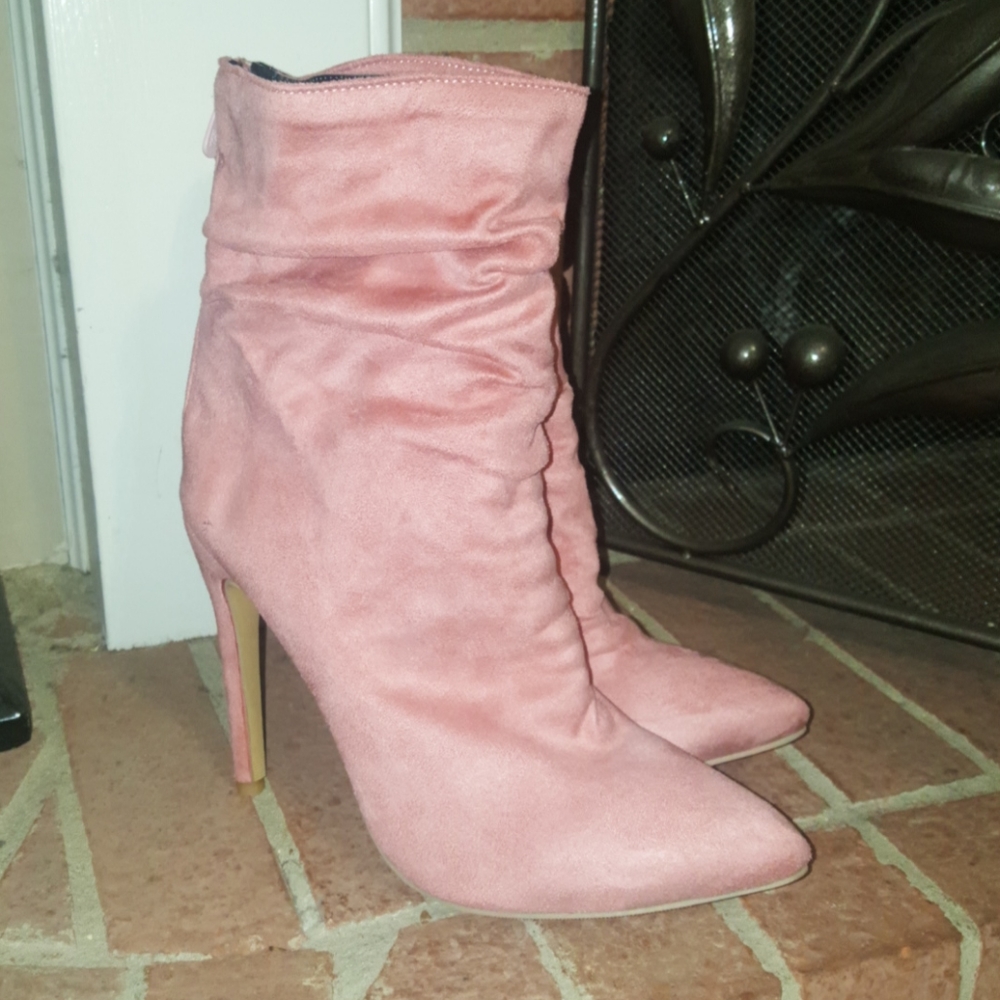 New 8.5 Pink Stiletto Boots